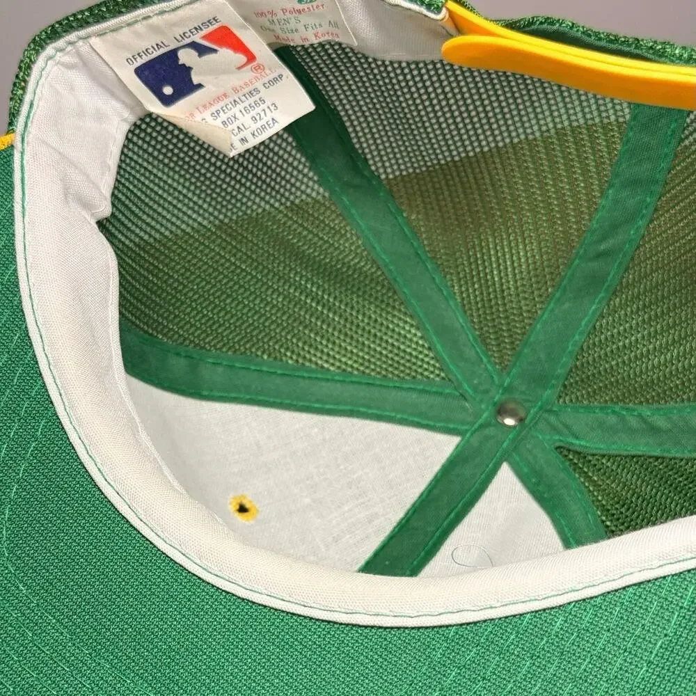 Vintage Sports Specialties Oakland Athletics Snapback Hat Mesh Trucker Cap MLB
